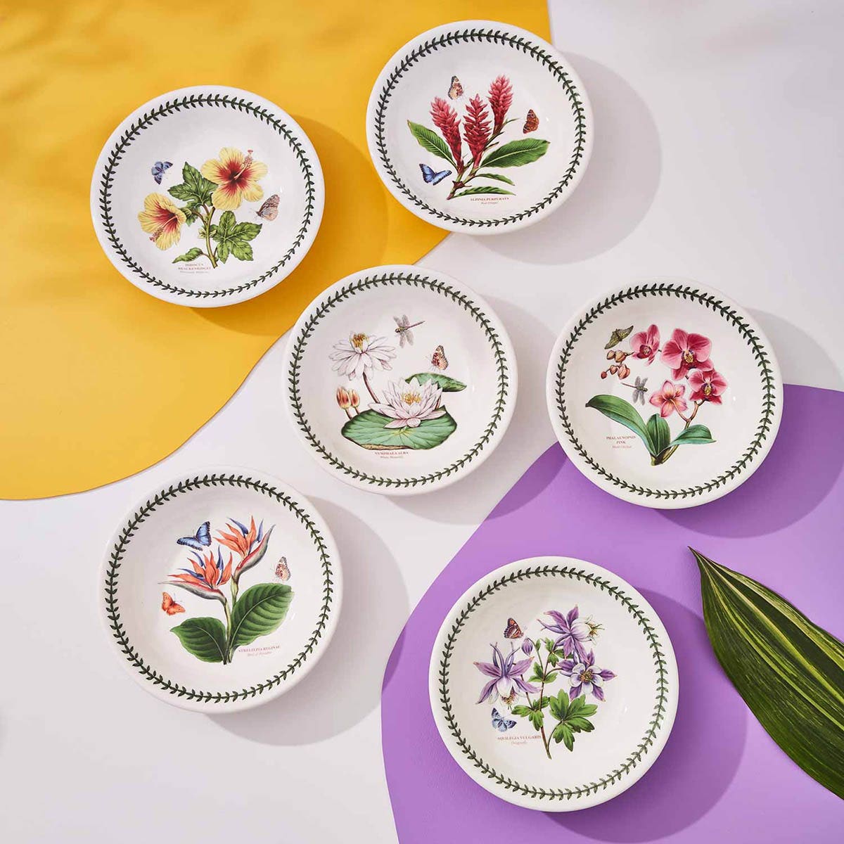 Exotic Botanic Garden Set of 6 Pasta Bowls