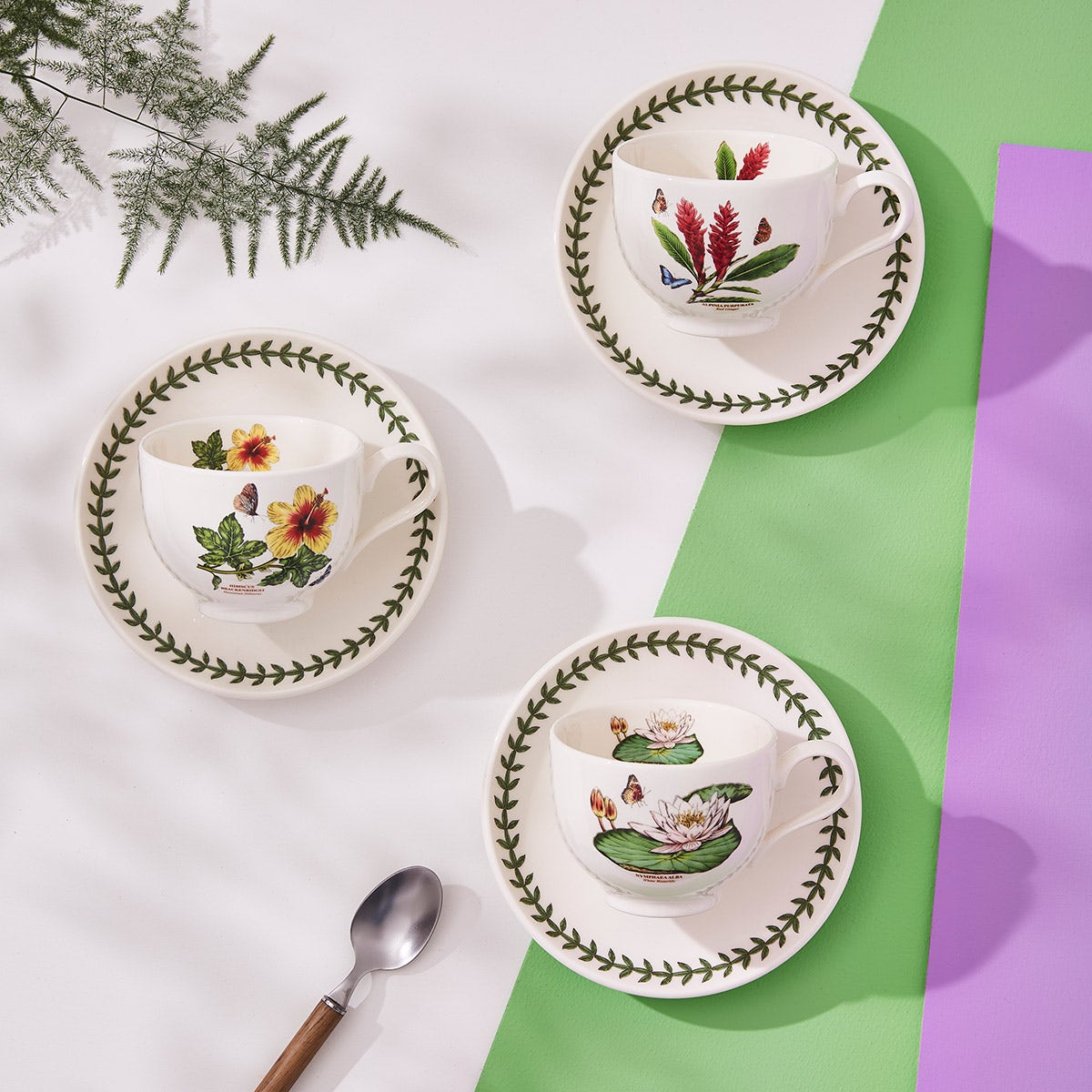 Exotic Botanic Garden Teacup & Saucer Set