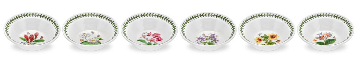 Exotic Botanic Garden Set of 6 Cereal Bowls