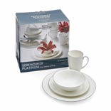 Serendipity Platinum 16 Piece Dinner Set