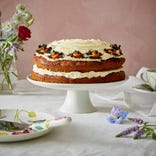 Water Garden Footed Cake Plate