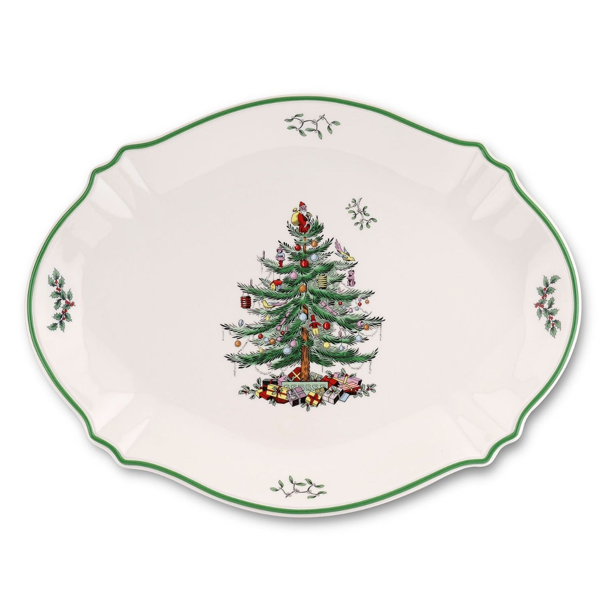 Spode Christmas Tree Oval Platter 