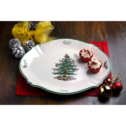 Spode Christmas Tree Oval Platter 