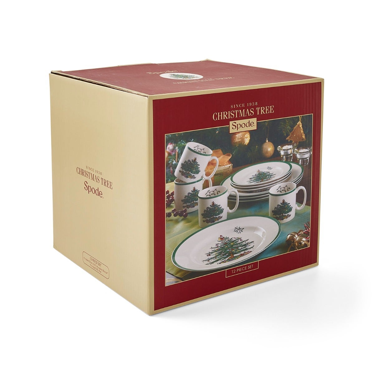 Christmas Tree 12 Piece Dinner Set