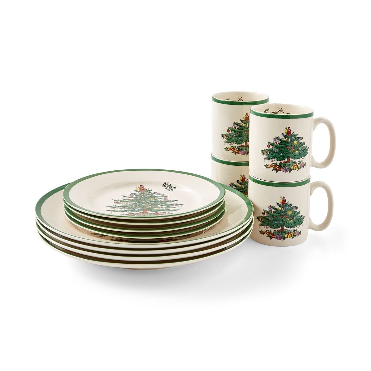 Christmas Tree 12 Piece Dinner Set