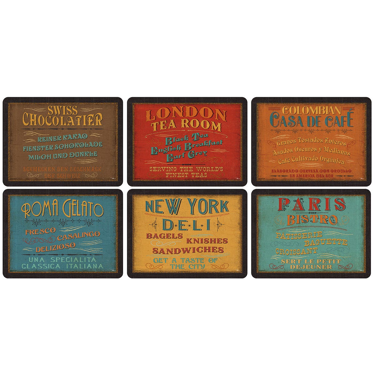 Lunchtime Set of 6 Placemats