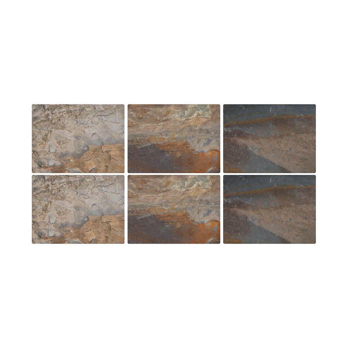 Earth Slate Set of 6 Placemats