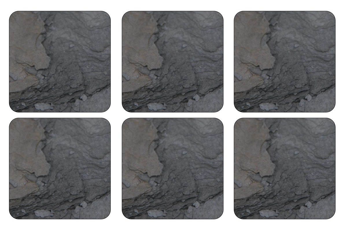 Midnight Slate Set of 6 Coasters