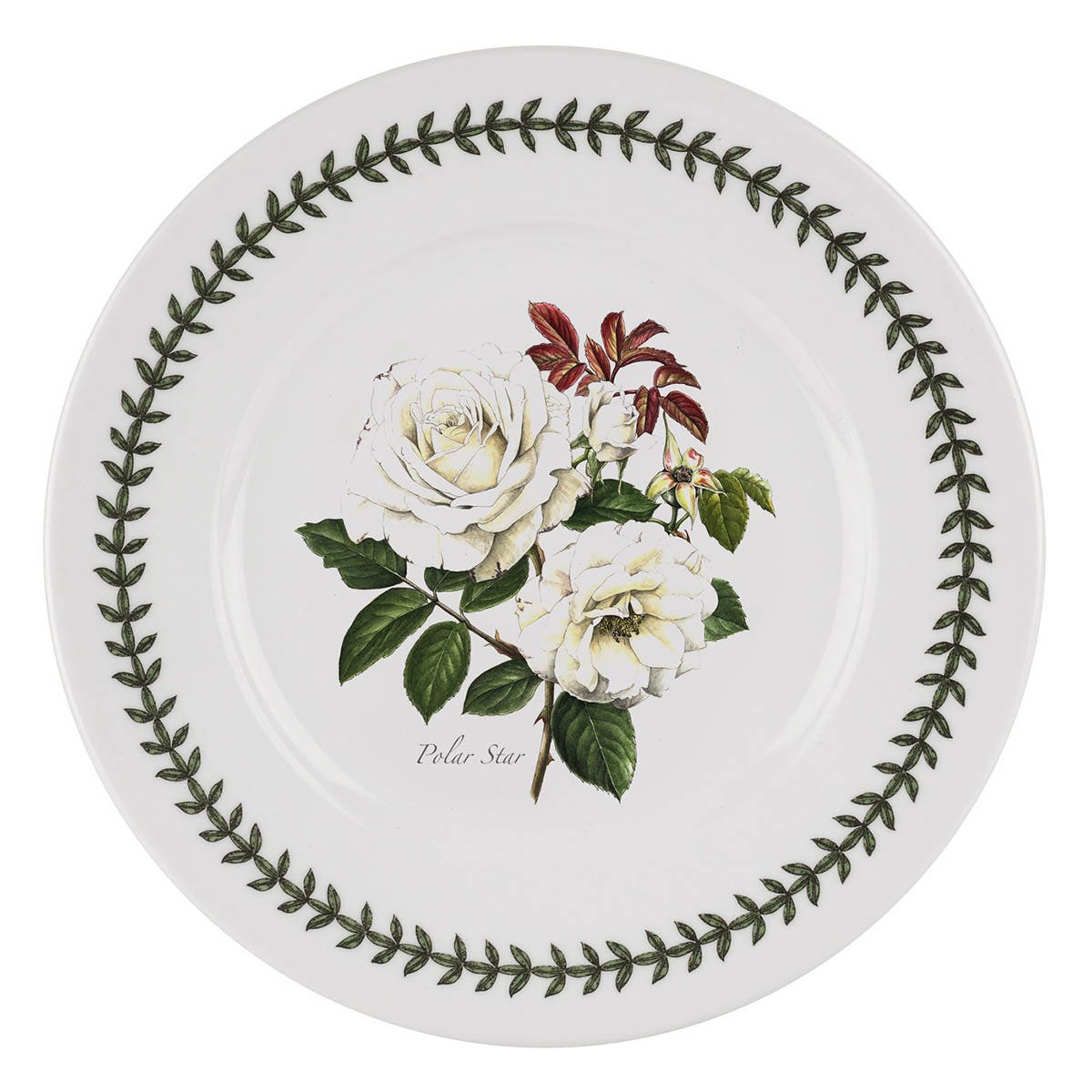 Botanic Roses Polar Star Lunch Plate