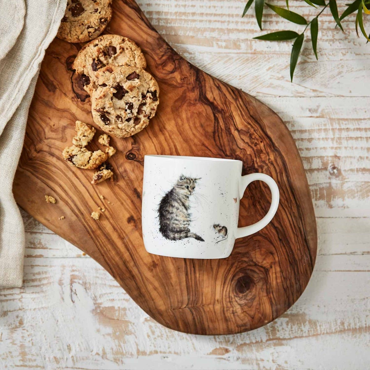Wrendale Designs Cat and Mouse Personalised Mug