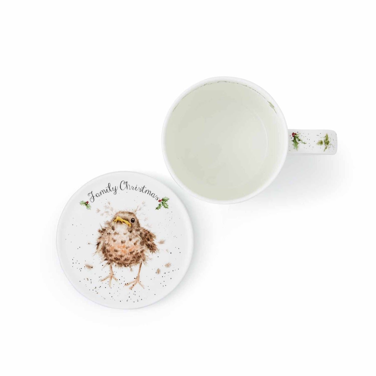 Wrendale Designs Christmas Bird Mug & Coaster