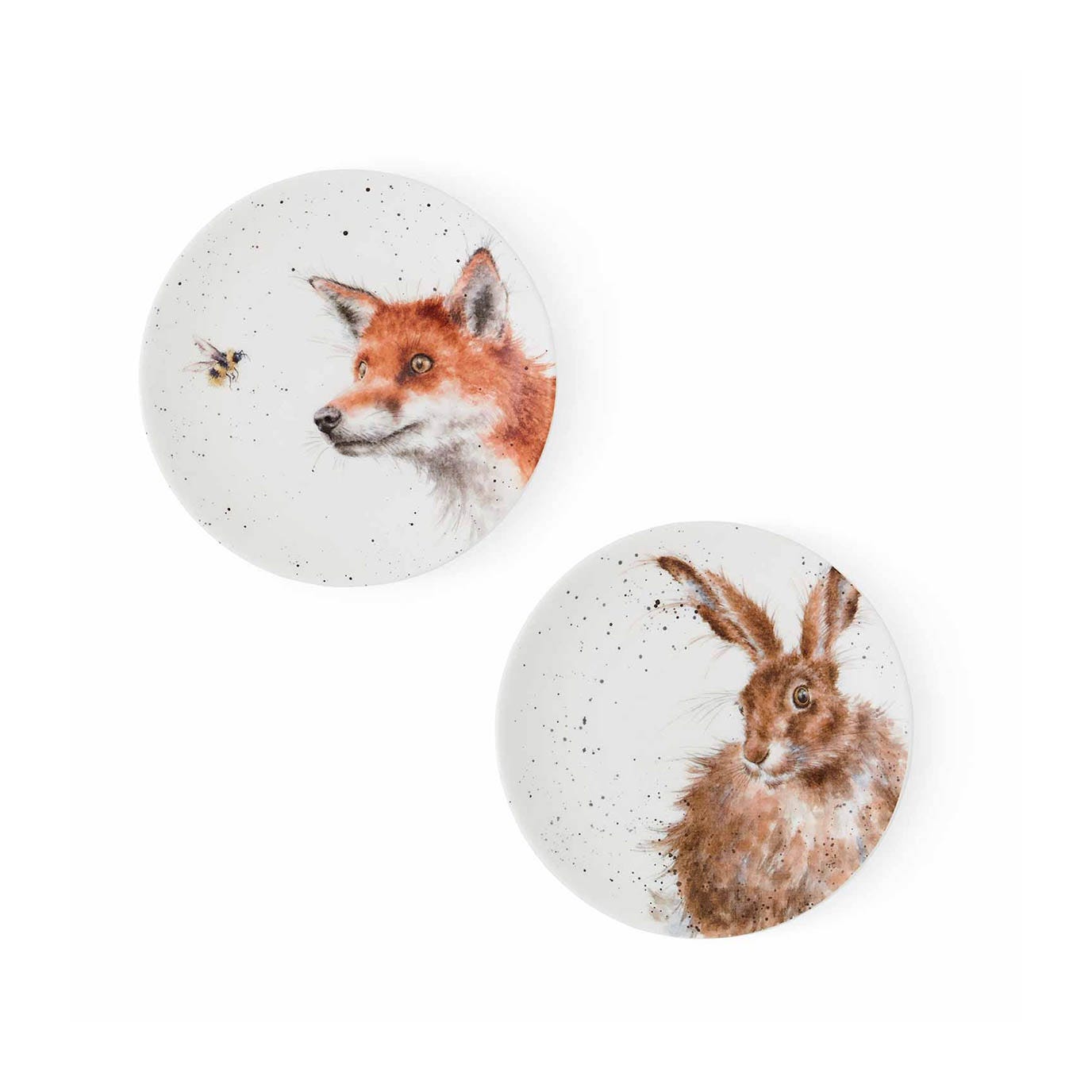 Wrendale Designs Fox & Hare Coupe Side Plates