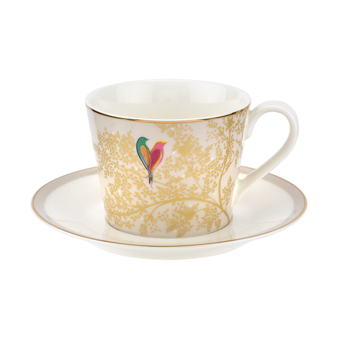 Sara Miller Chelsea Teacup & Saucer, Lt Grey