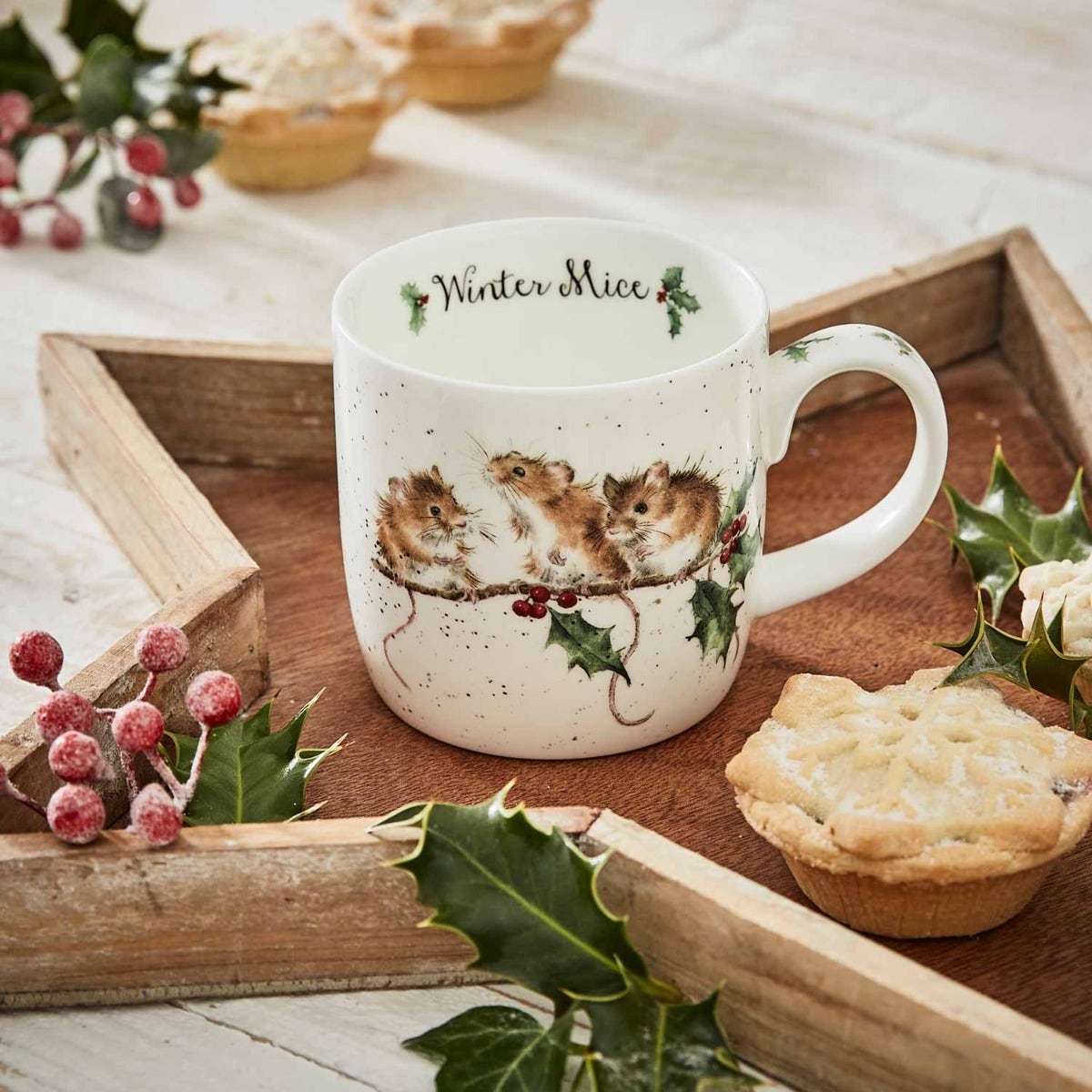 
Wrendale Designs Winter Mice Mug
