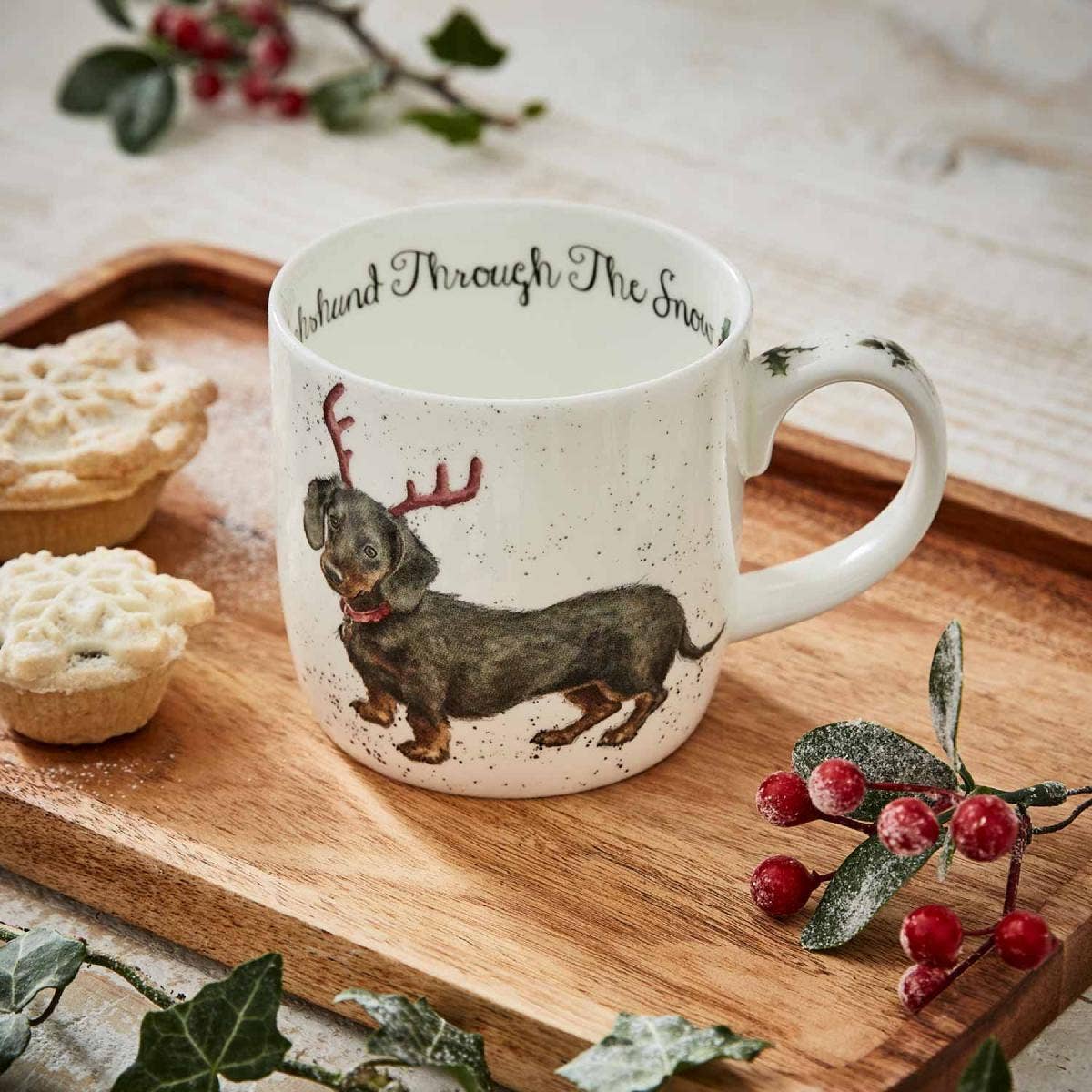 Wrendale Designs Dachshund Mug & Coaster Set