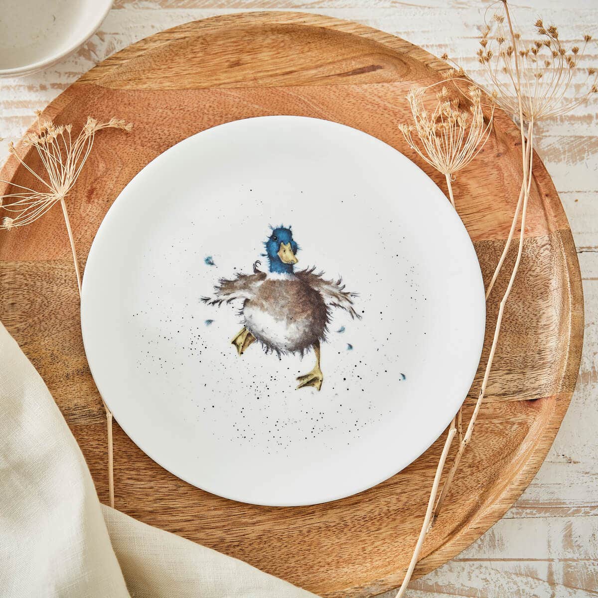 Wrendale Designs Duck Set of 4 Coupe Plates