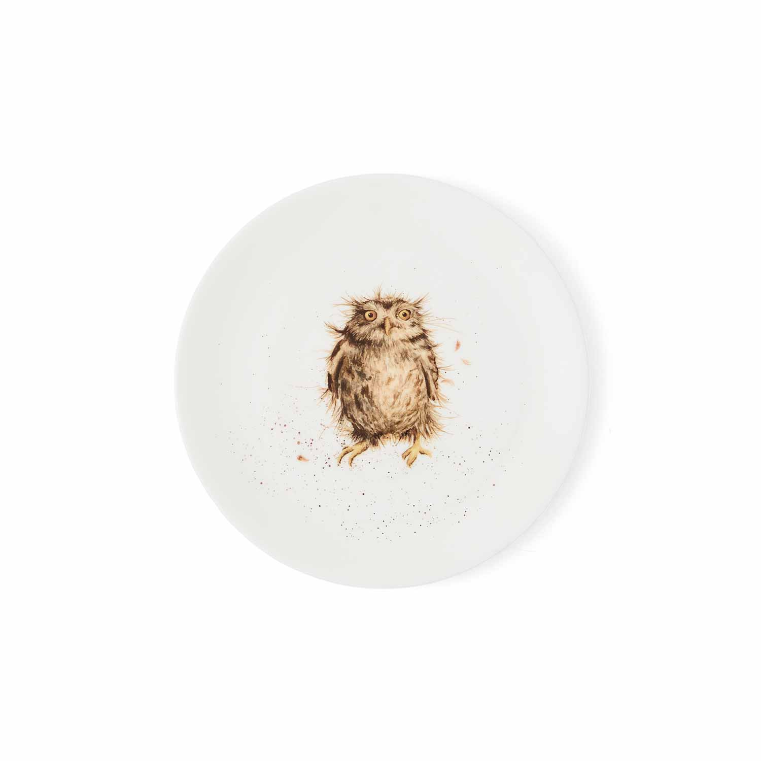 Wrendale Designs Owl Set of 4 Coupe Plates