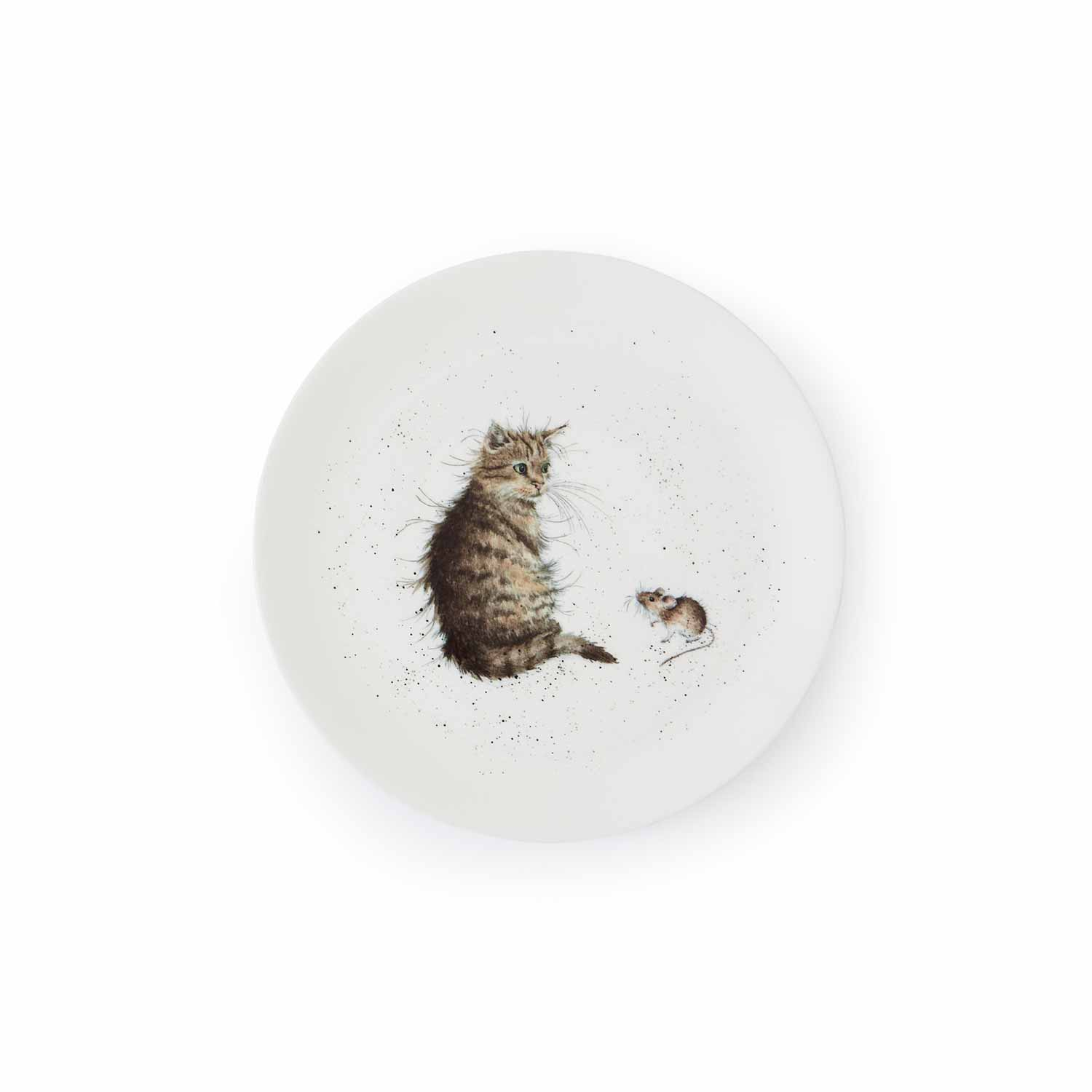 Wrendale Designs Cat & Mouse 4 Coupe Plates