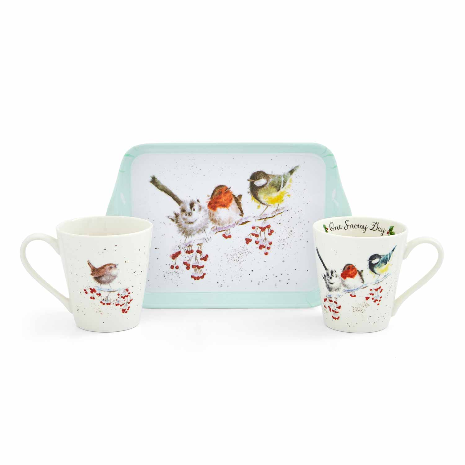 Wrendale Designs Snowy Day Mug and Tray Set