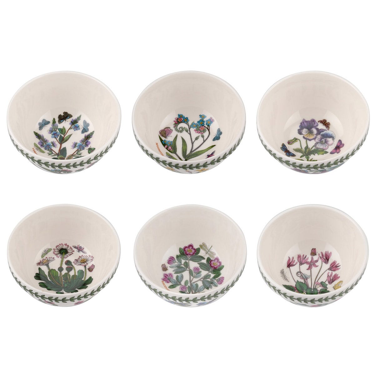 Botanic Garden Set of 6 Stacking Bowls, 13cm