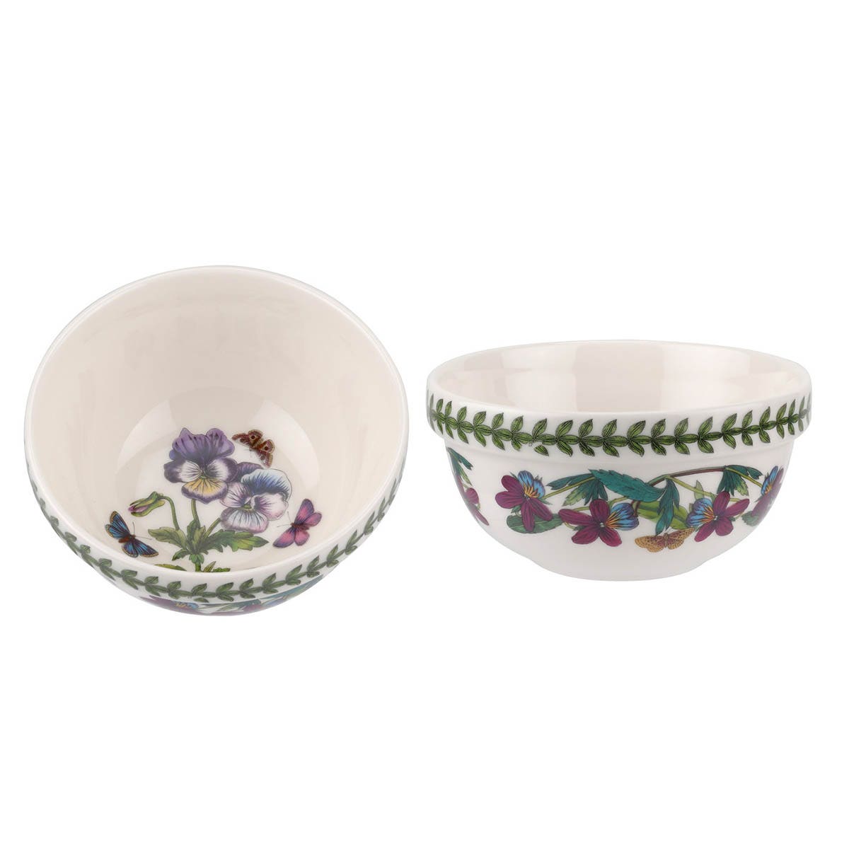 Botanic Garden Pansy Stacking Bowl, 13cm