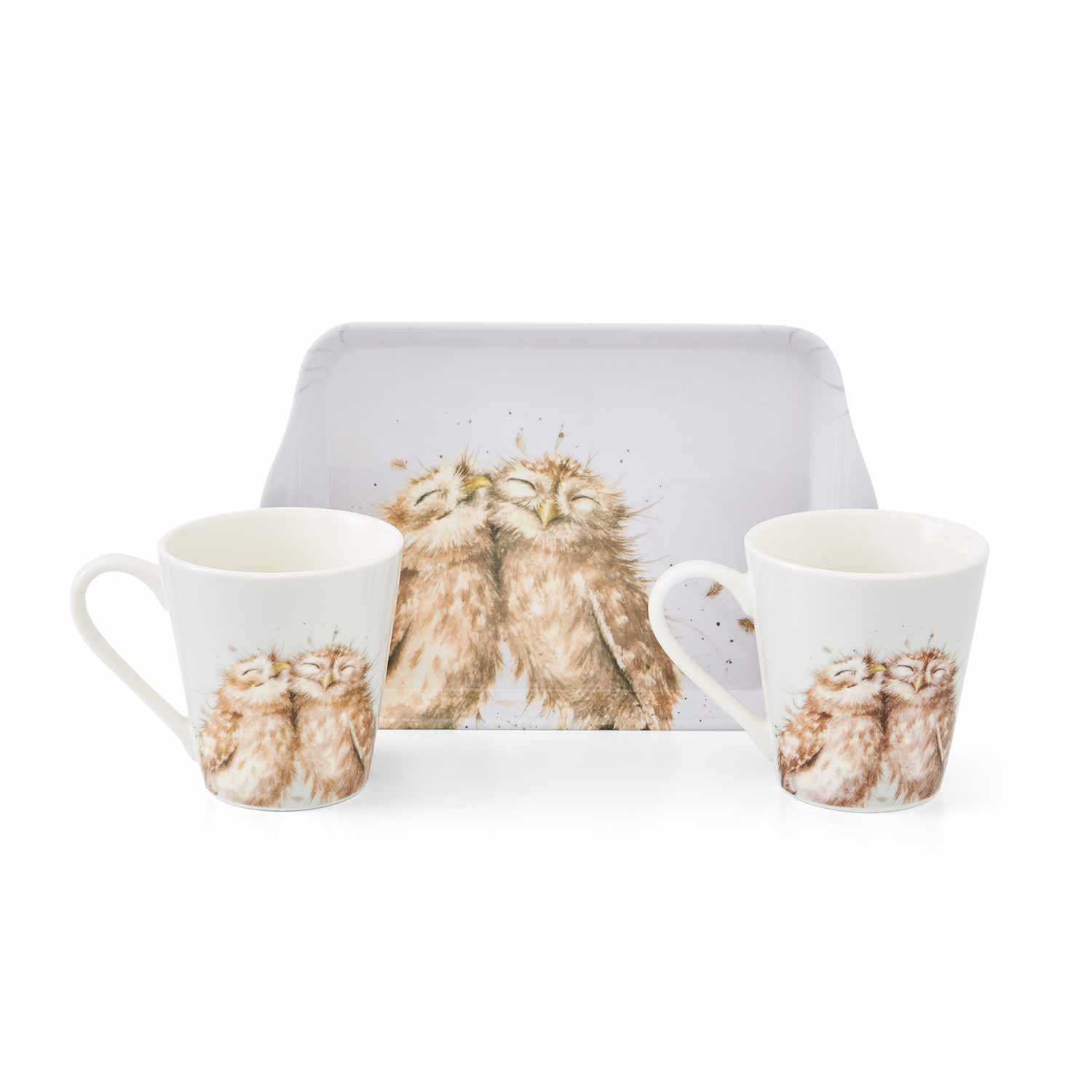 Wrendale Designs Owl Mug & Tray Set