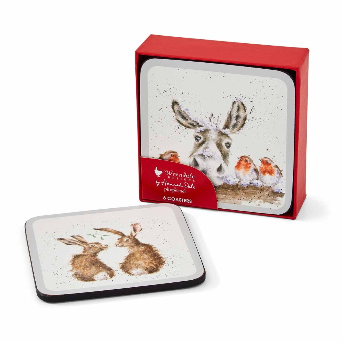 Wrendale Designs Set of 6 Christmas Coasters