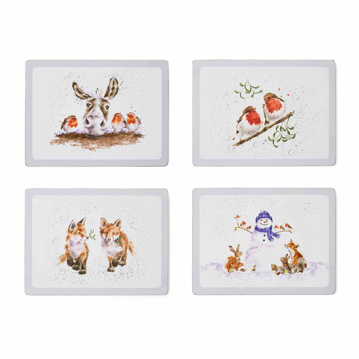 Wrendale Designs Set of 4 Christmas Placemats