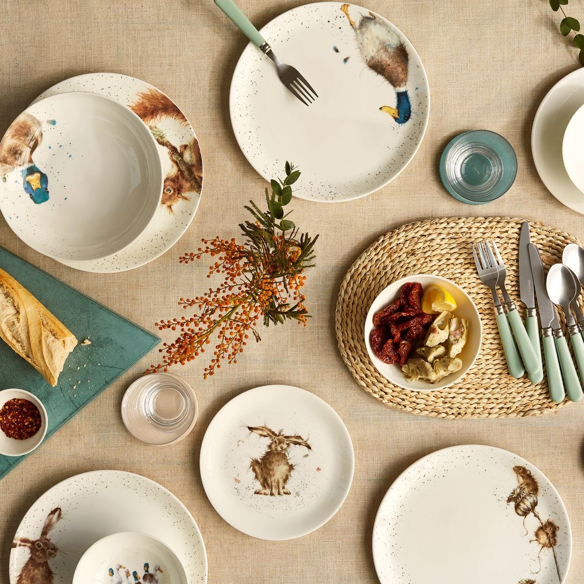 Wrendale Designs 16-Piece Tableware Set