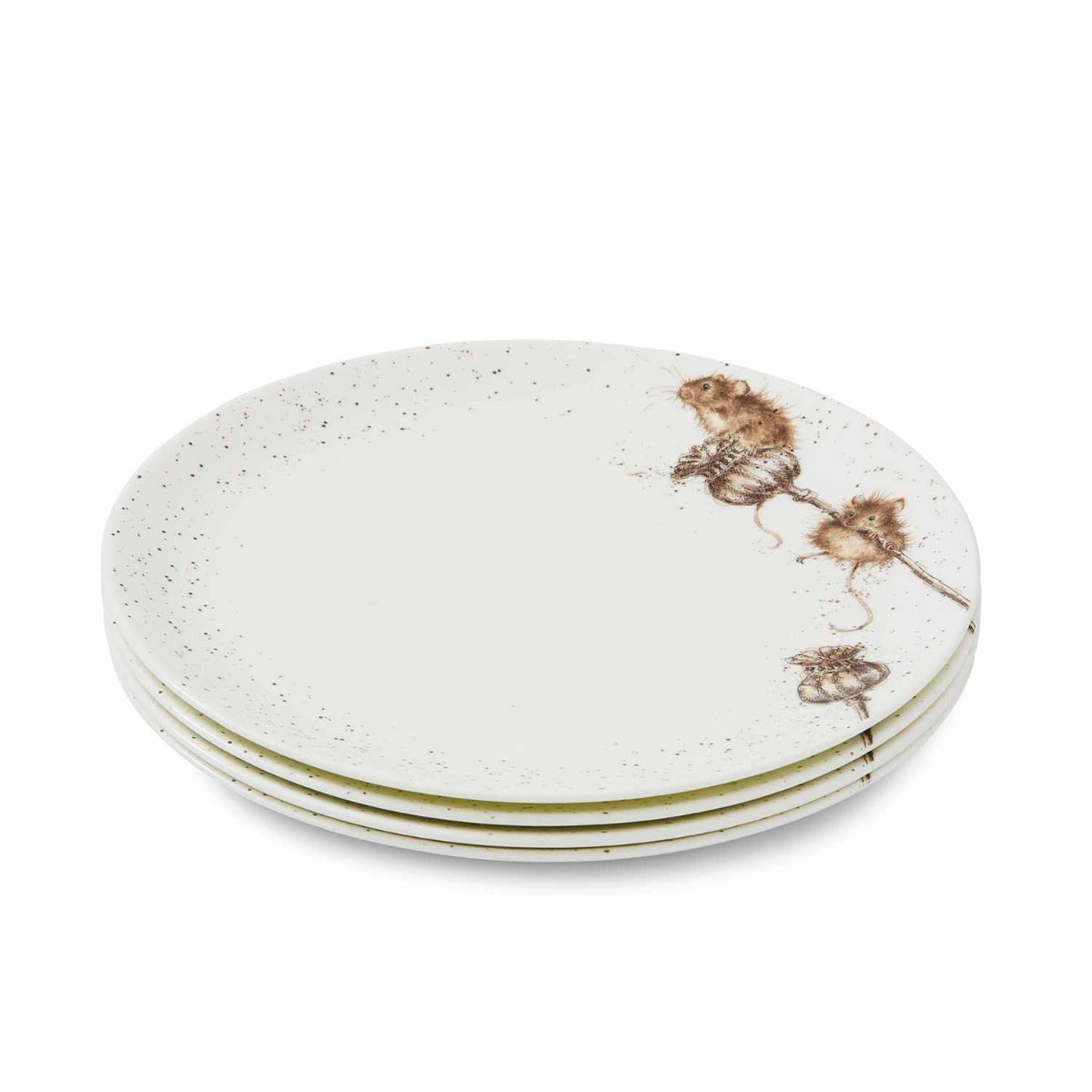 Wrendale Designs Mouse Set of 4 Coupe Plates