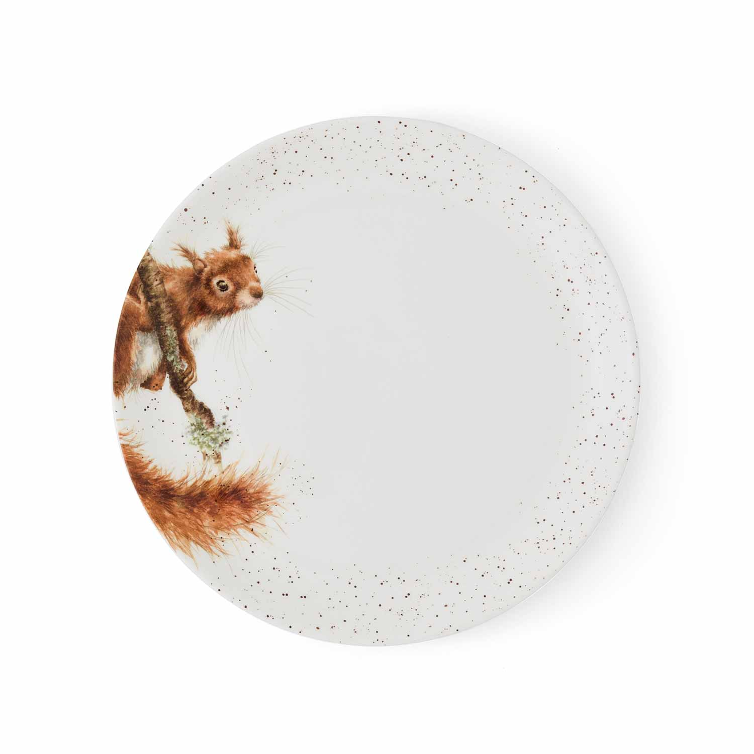 Wrendale Designs Squirrel 4 Coupe Plates,26cm