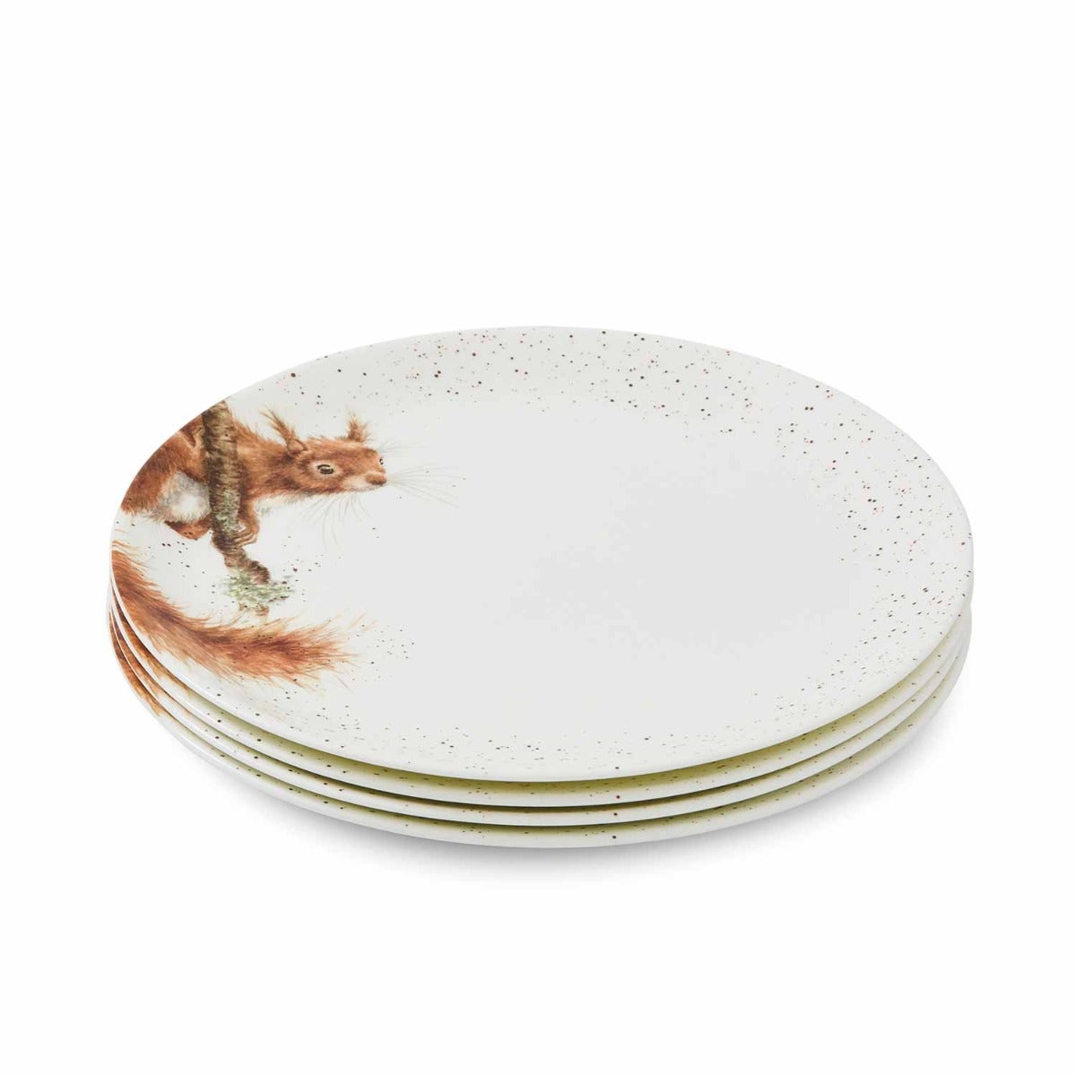 Wrendale Designs Squirrel 4 Coupe Plates,26cm