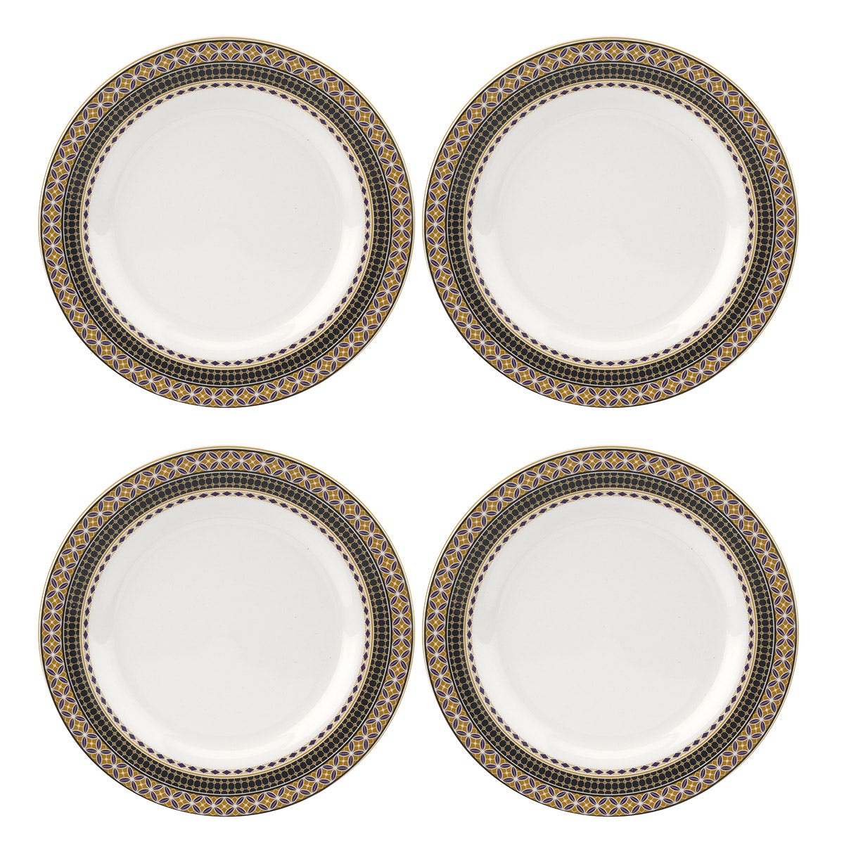 Atrium Set of 4 Dinner Plates