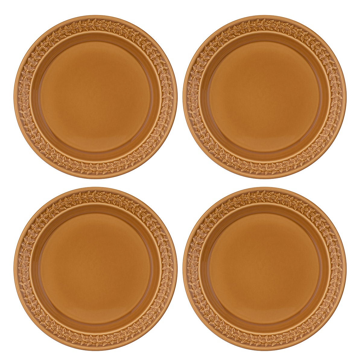 Botanic Garden Harmony Set of 4 Plates, Amber