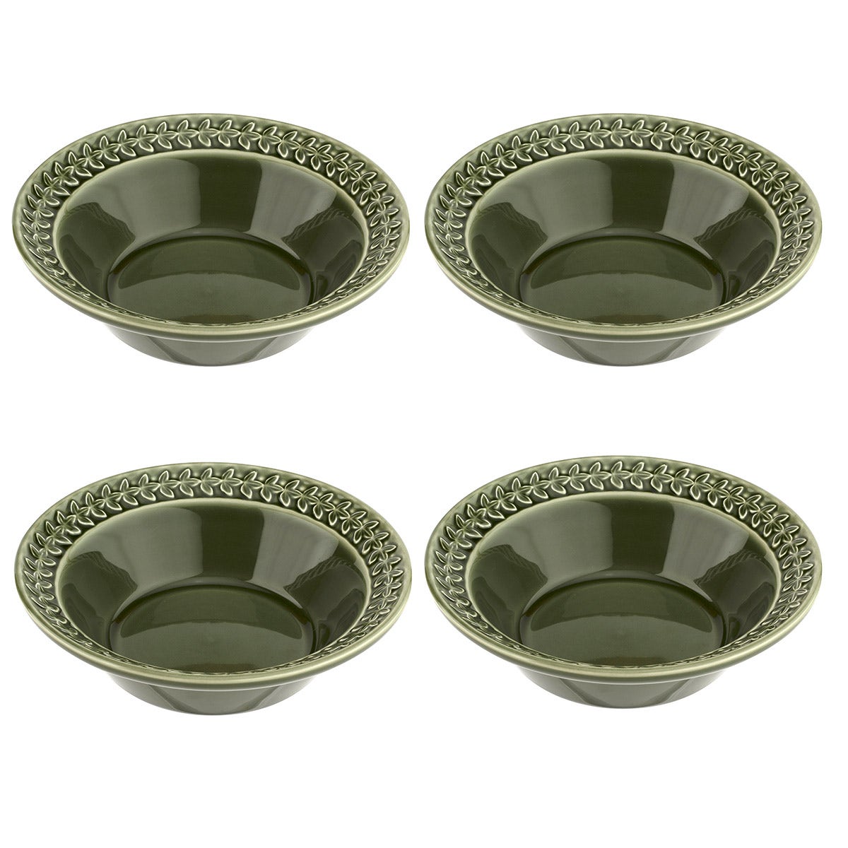 Botanic Garden Harmony 4 Cereal Bowls, Forest