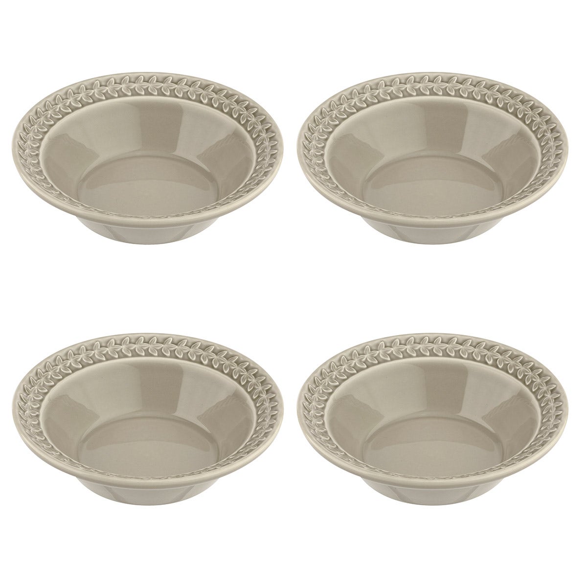 Botanic Garden Harmony 4 Cereal Bowls, Stone