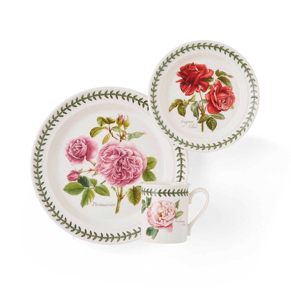 Botanic Roses 18 Piece Dinner Set