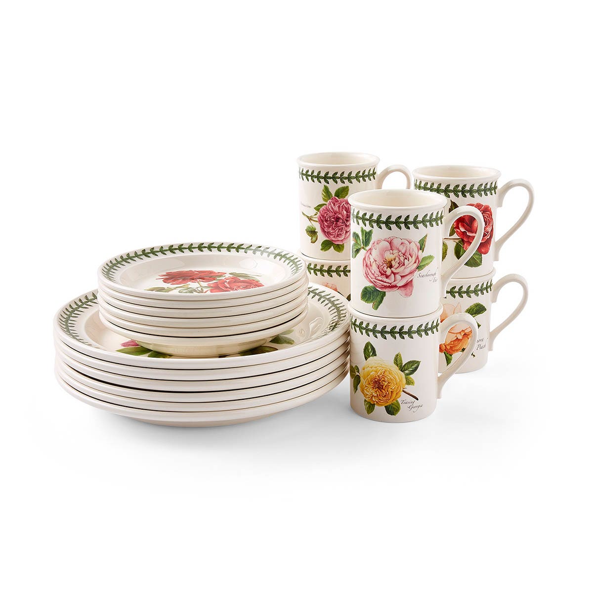 Botanic Roses 18 Piece Dinner Set