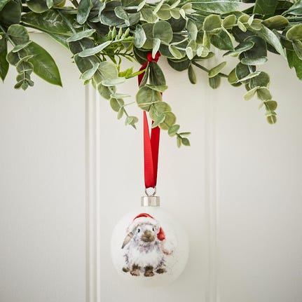 Wrendale Designs Rabbit Christmas Decoration
