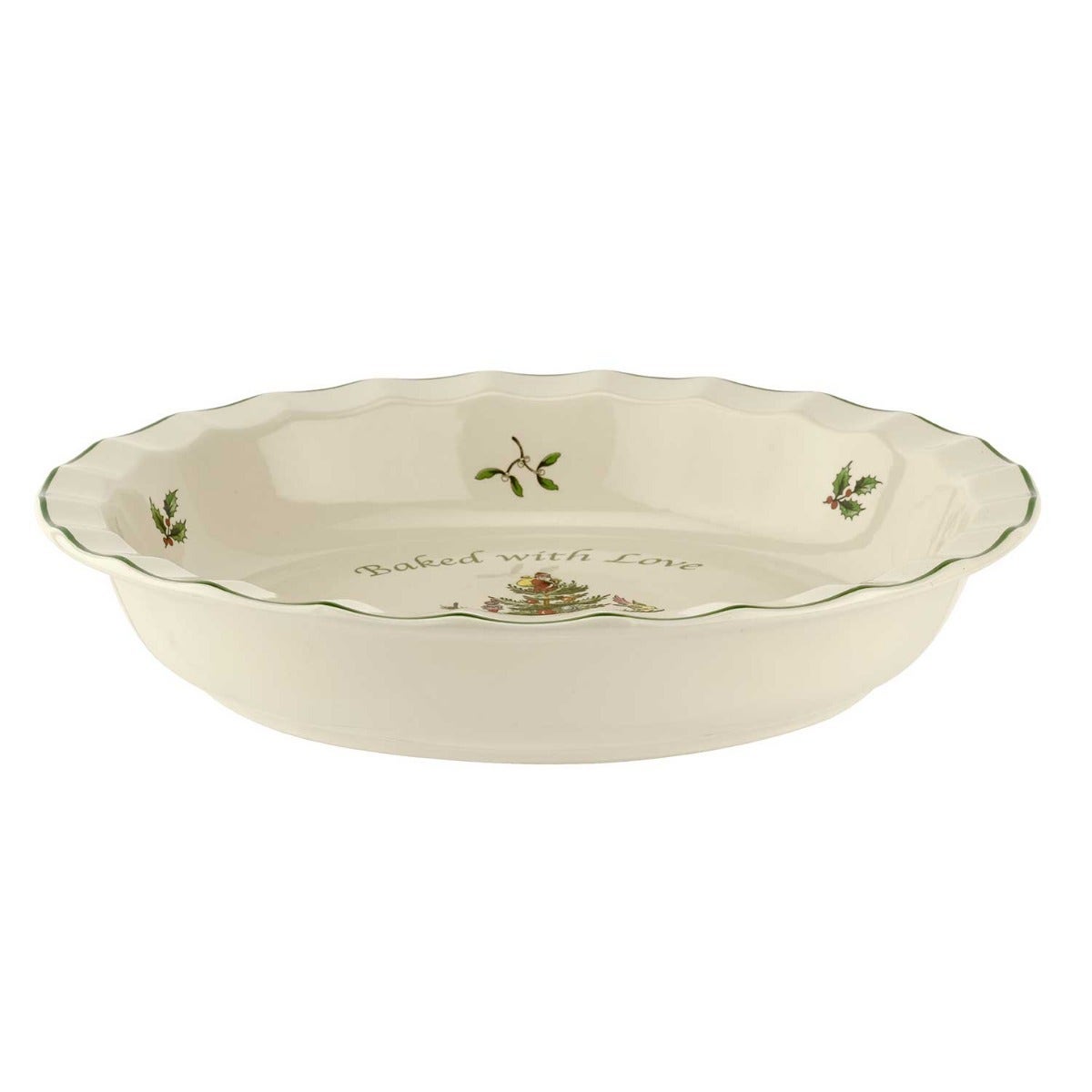 Christmas Tree Baked with Love Pie Dish 