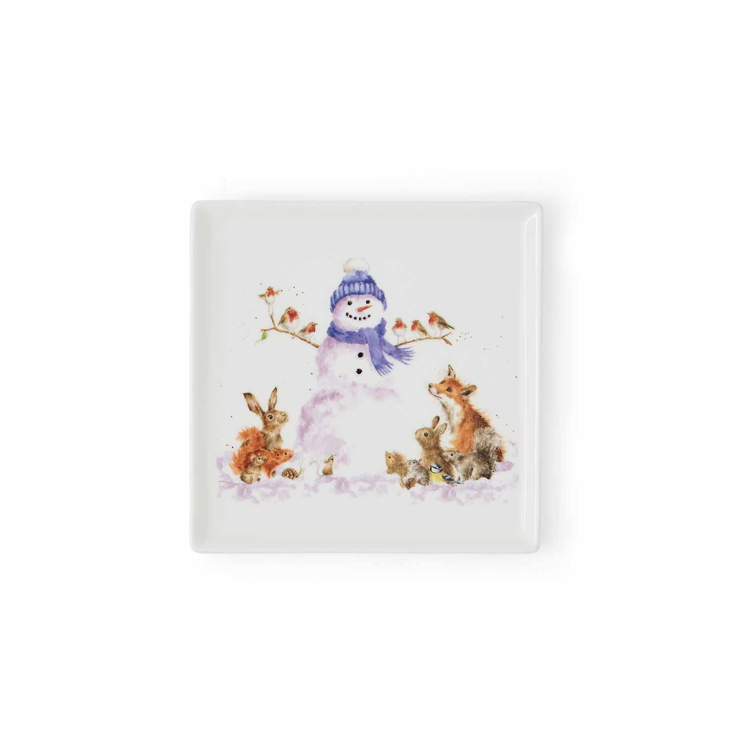 Wrendale Designs Snowman Square Plate