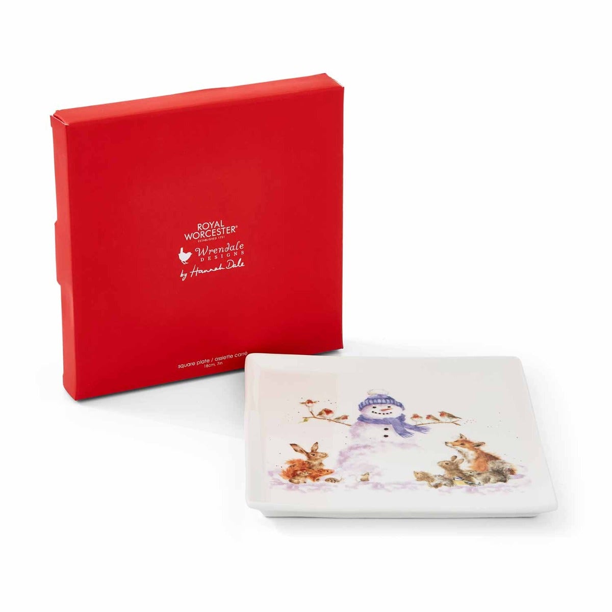 Wrendale Designs Snowman Square Plate