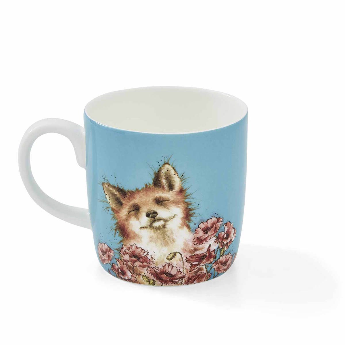 Wrendale Designs Fox In Poppy Field Mug