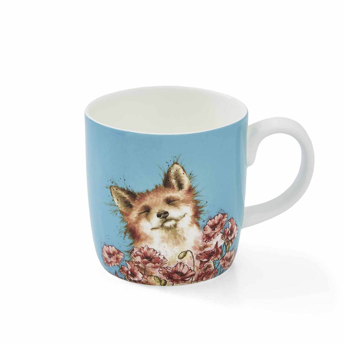 Wrendale Designs Fox In Poppy Field Mug