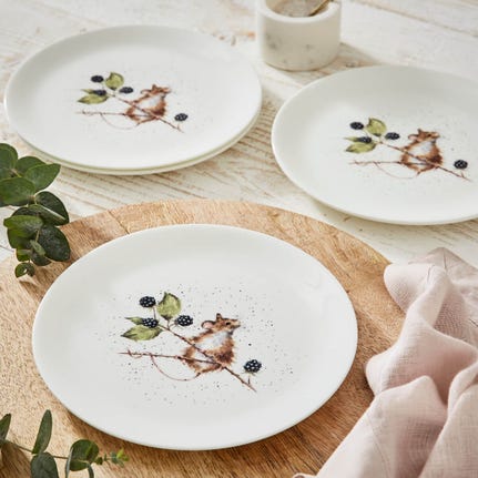 Wrendale Designs Mouse Set of 4 Coupe Plates