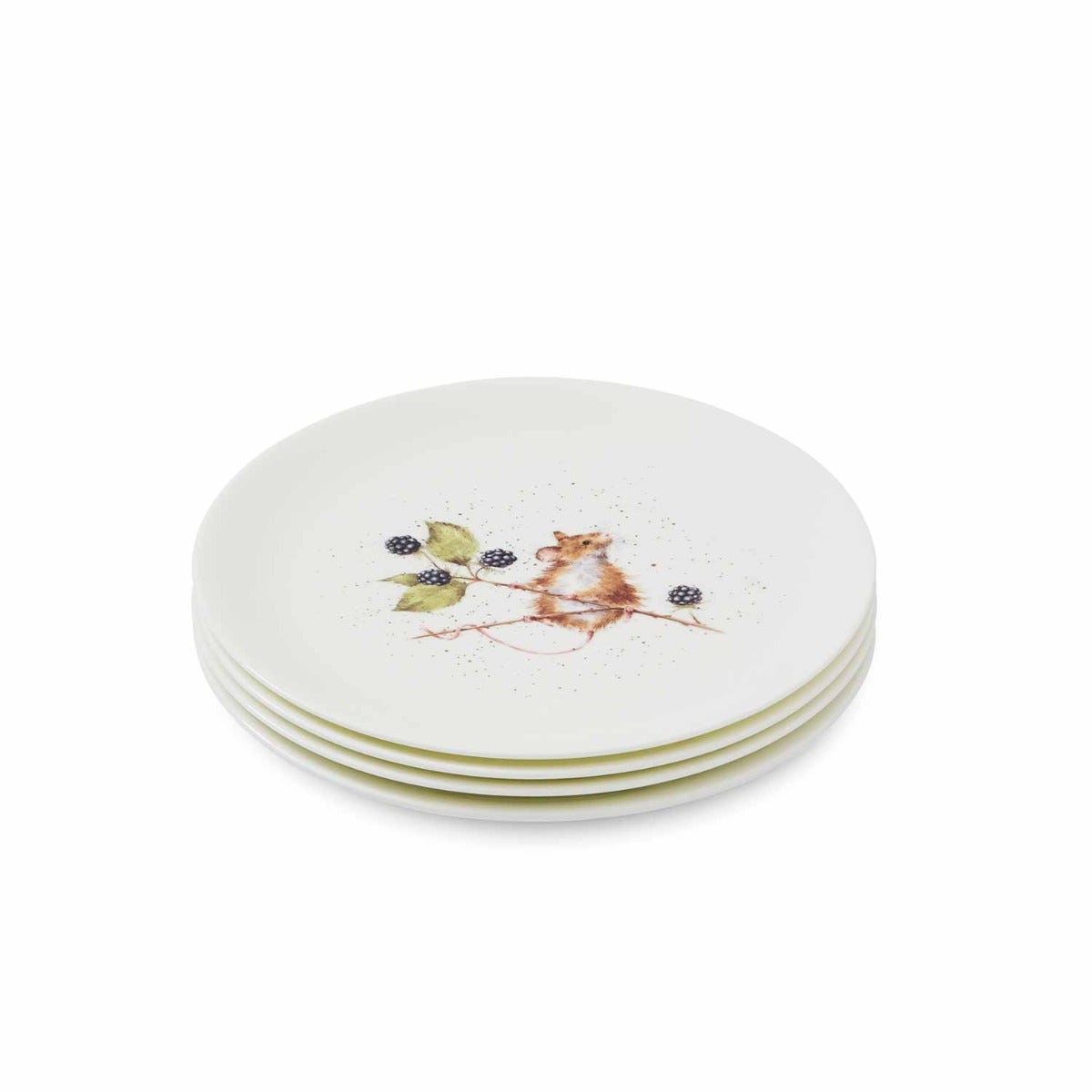 Wrendale Designs Mouse Set of 4 Coupe Plates