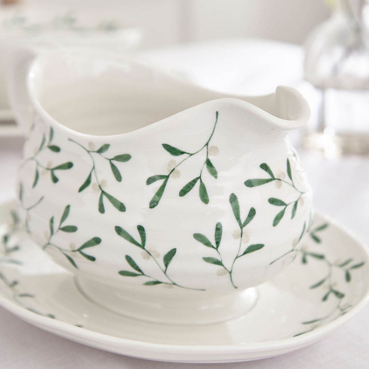 Sophie Conran Mistletoe Sauce Boat & Stand