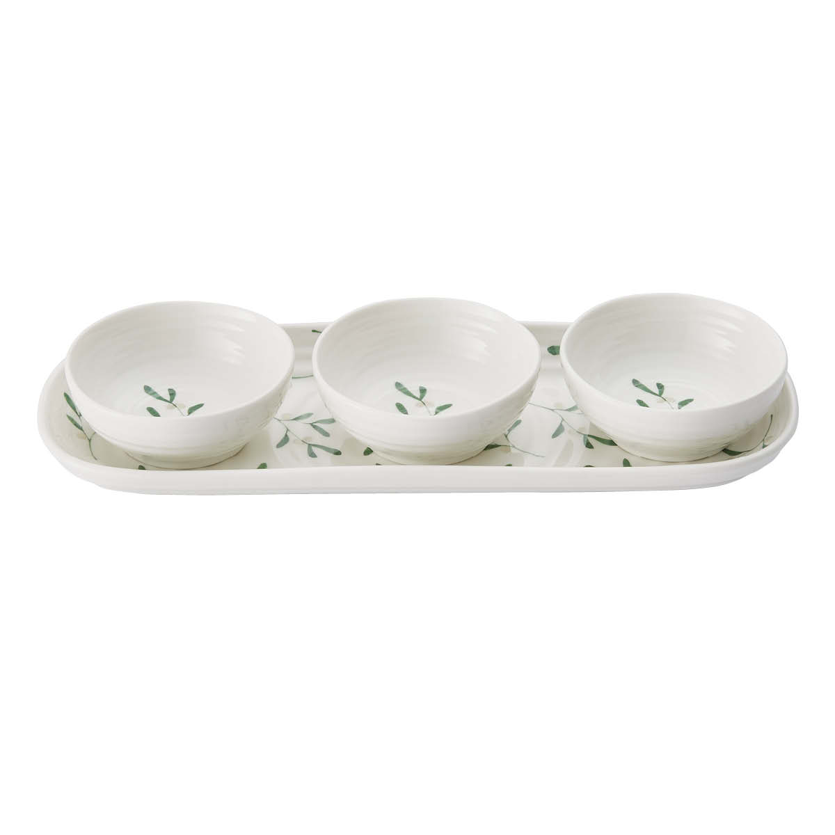 Sophie Conran Mistletoe 3 Bowl & Tray Set