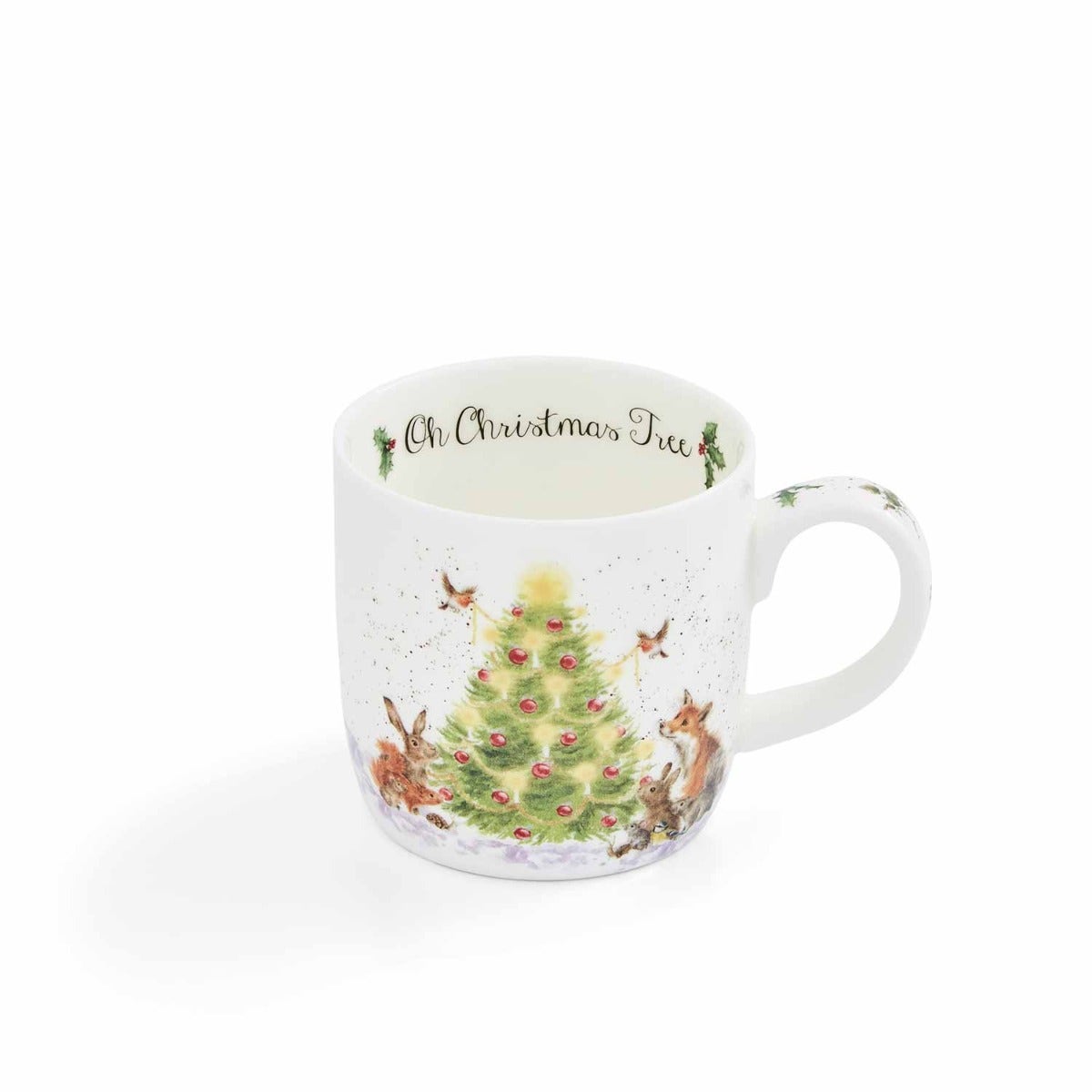 Royal Worcester Wrendale Designs Oh Christmas Tree Fine Bone China Mug