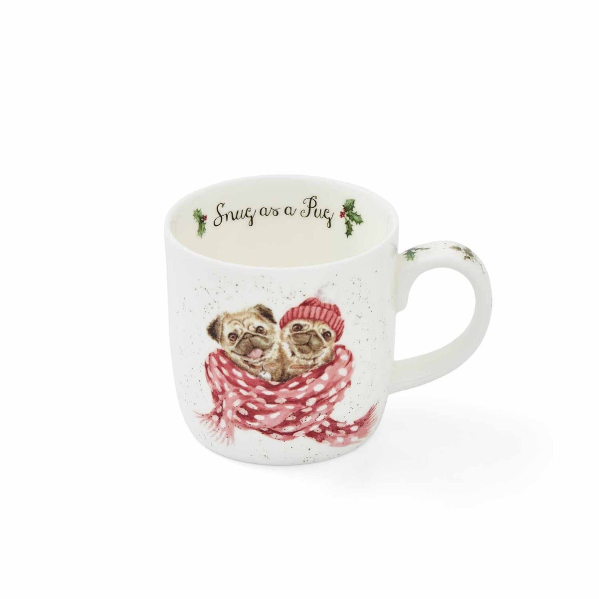 Wrendale Designs Snug as a Pug Dog Fine Bone China Mug